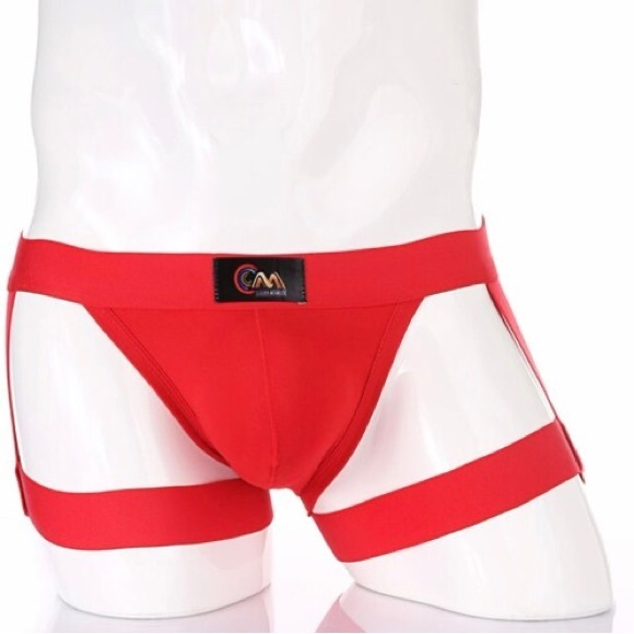 Sexy Strap Briefs Men's Sexy Comf Bikini Thigh Suspender Trunk Shorts Underwear - Picture 3 of 7